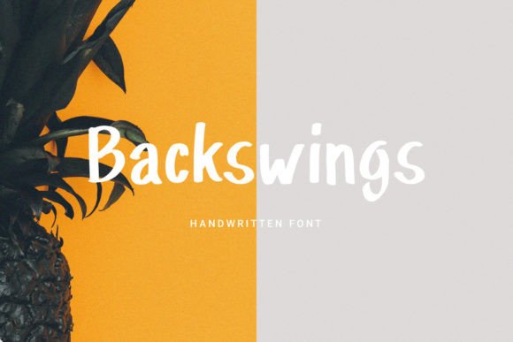 Backswings: A Display Font That Makes Your Brand Feel Instantly Cooler