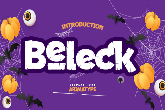 Beleck: A Whimsical Display Font with Spooky Charm