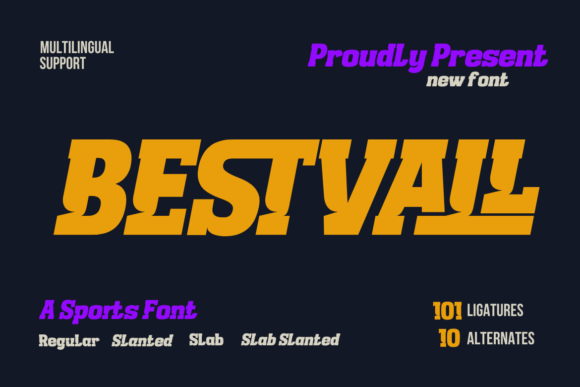 Bestvall: A Slab Serif Font Built for Editorial Energy