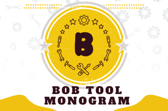 Bob Tool Monogram: A Bold Decorative Typeface for Confident Branding