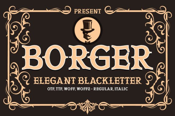 Borger: A Bold Blackletter Font That Elevates Your Brand
