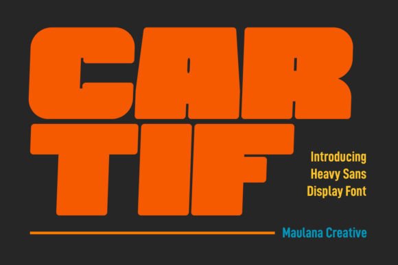 Cartif: A Bold, Stylish Display Typeface for Thoughtful Design