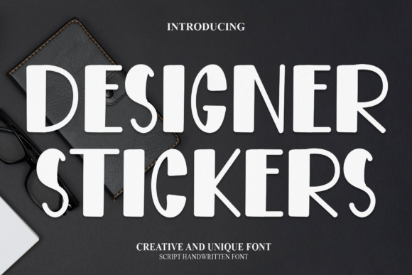 Designer Stickers Font: Friendly, Bold & Perfect for Small Business Branding