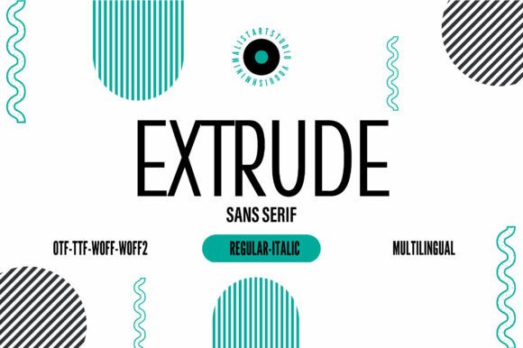 Extrude: A Clean, Condensed Sans Serif That Cuts Through the Feed