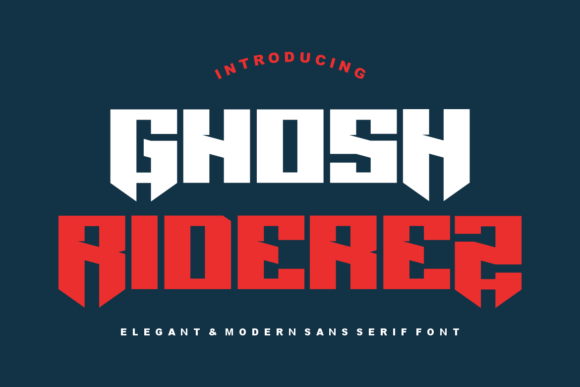 Ghosh Riderez: A Bold, Modern Sans Serif Font for Real Business Branding