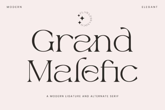 Grand Malefic: A Modern Serif Font That Elevates Digital Branding