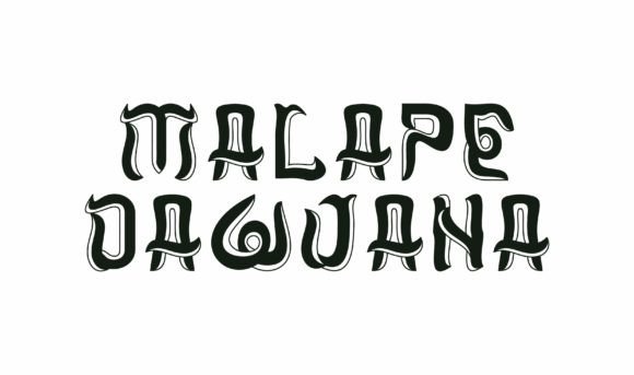 Malape Dawuana: A Bold All-Caps Display Font for Handmade Brands