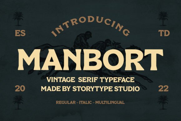 Manbort: A Vintage Serif Font That Anchors Campaigns With Character