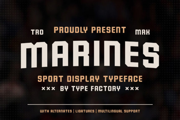 Marines: A Bold Display Font for Digital Branding