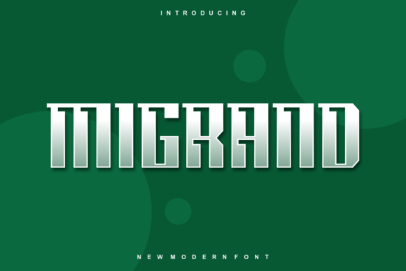 Migrand: A Modern Display Font for Digital Branding