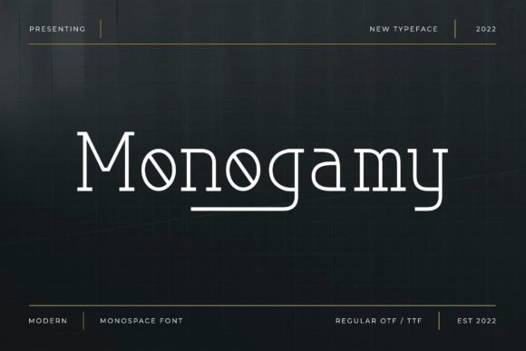 Monogamy: A Modern Monospace Serif Font for Distinctive Branding