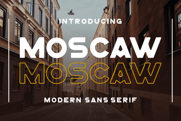 Moscaw: A Modern Sans Serif Font That Elevates Real Business Branding