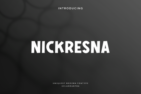 Nickresna: A Playful Yet Polished Sans Serif Font for Digital Branding