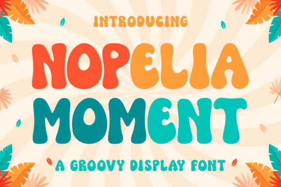 Nopelia Moment: A Groovy Display Font for Editorial Impact