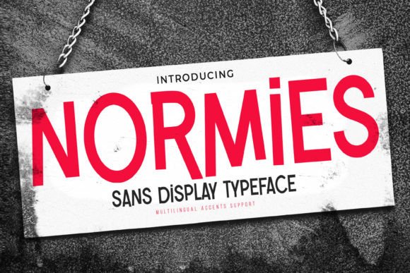 Normies: A Textured Sans Serif Font for Handmade Brands