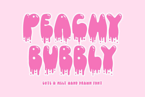 Peachy Bubbly: A Playful Display Font That Feels Like a Warm Hug