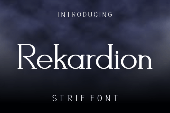Rekardion: A Serif Display Font That Anchors Meaning With Quiet Confidence
