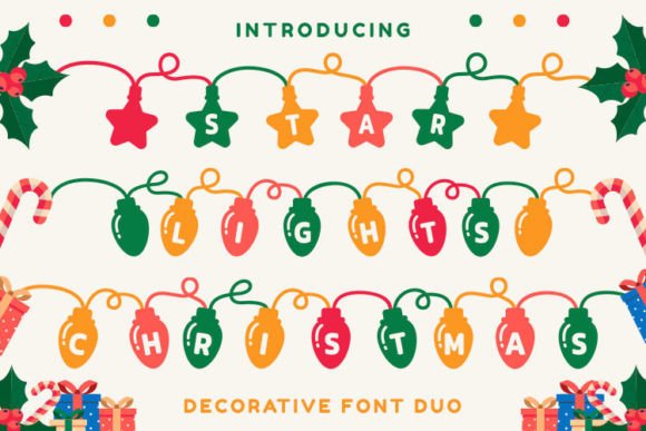 Star Lights Christmas: A Festive Display Typeface for Web Design