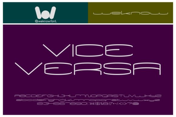 Vice Versa: A Display Font That Makes Handmade Details Shine