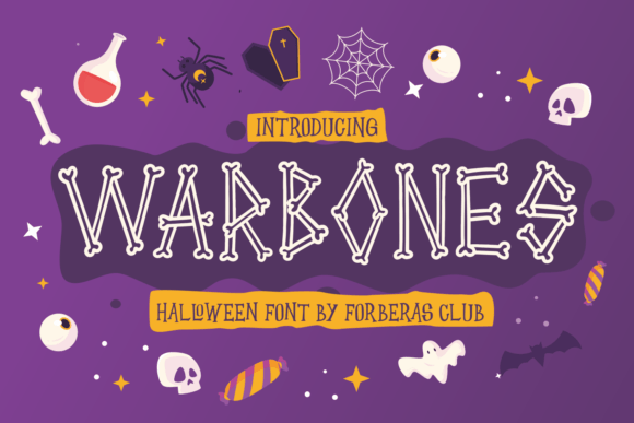 Warbones: A Spooky Decorative Font for Halloween Campaigns