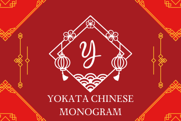 Yokata Chinese Monogram: A Rhombus-Shaped Display Font for Digital Branding